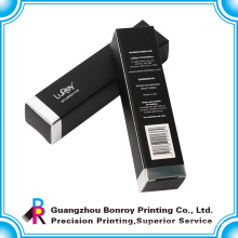 special paper black color custom paper cigarette box with logo silver foil